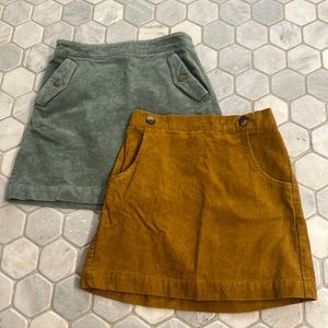2 Copper Key, extra small, girls corduroy skirts